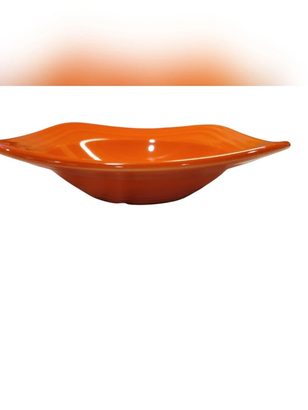 Fiesta Ware Poppy 20 oz Square Rim Bowl | Retired Color | Made in USA